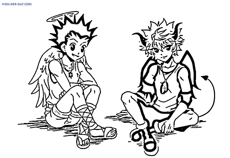 Hunter x Hunter para colorear