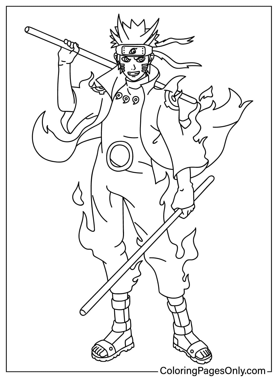 Naruto para colorear