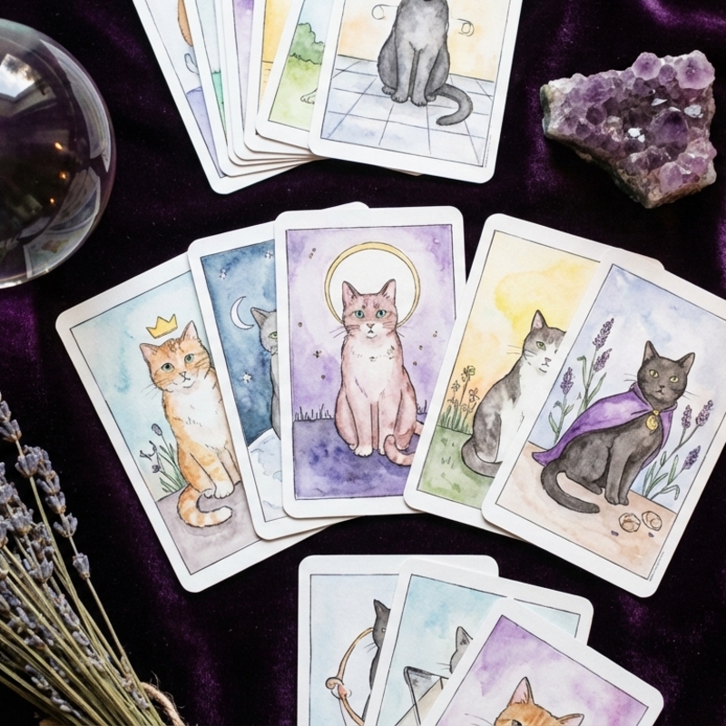 Tarot de Gatos — Mazo completo para imprimir